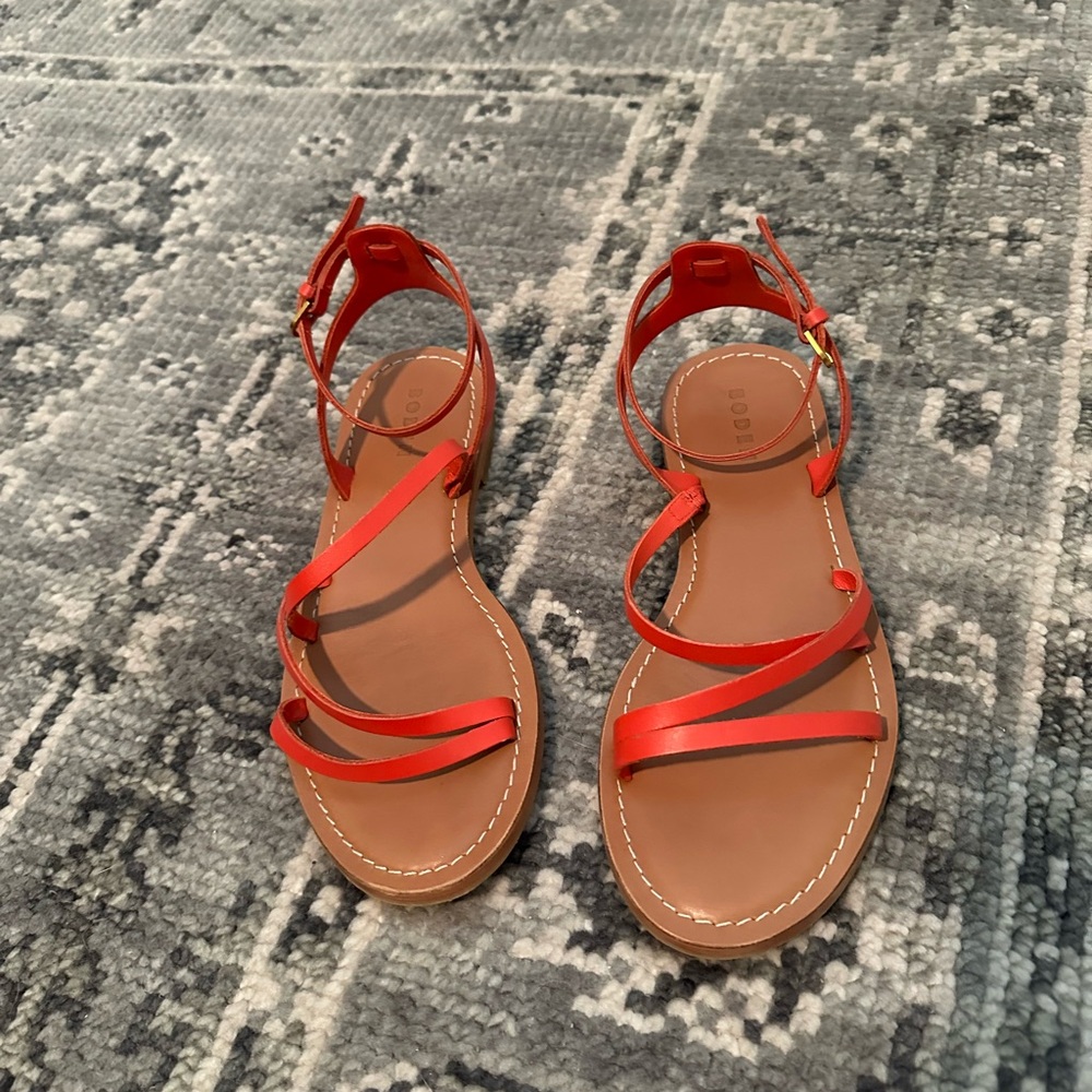 Boden Women’s Everyday Flat Sandals in Red — strappy